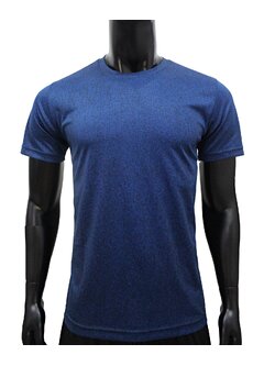 คอกลม ลายพิมพ์ดำ ผ้าดาวกระจาย NAVY