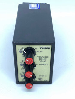 โวลท์เตจรีเลย์ รีเลย์ป้องกันแรงดันไฟตก Voltage Relay (WISCO) VR95
