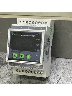 อุปกรณ์ตรวจสอบและป้องกัน ไฟตก-ไฟเกิน เฟสขาดหาย, เฟสไม่สมดุลย์, สลับเฟส DIGITAL VOLTAGE PROTECTION RELAY (PRIMUS) VPM-D-SERIES : VPM-01.., VPM-02.., VPM-03.., VPM-04.. ติดตั้งแบบ DIN RAIL