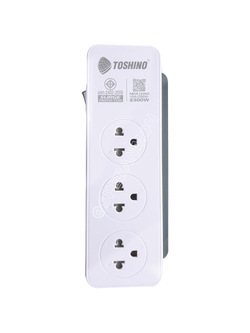 CW-33USB ปลั๊กพ่วง Toshino รางปลั๊กไฟ Toshino รางปลั๊ก 3 ช่อง+3 USB IEC53 3x0.75 sq.mm 2เมตร 10A 2300W Surge Protection ระบบป้องกันไฟกระชาก USB 3 ช่อง 3.1A Circuit Switch เปิด-ปิด ระบบตัดกระเเสไฟอัตโนมัติ ม่านนิรภัย สำเนา