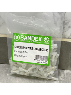 หัวหมวกต่อสาย CLOSE END WIRE CAP (BANDEX) CE-1, CE-2, CE-5, CE-8