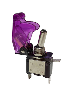 [ 1 ตัว ] ASW-07D ม่วง Purple สวิทช์เครื่องบิน 12V 12V Toggle Switch ON-OFF 12V 20A สวิทช์เครื่องบิน ทนกระแสไฟสูง ใช้สำหรับไฟ12V สวิท เครื่องบิน 3 ขา แบบโยก เปิด-ปิด 12V เจาะฝัง ทนกระแสสูง 12V20A สวิทโยก มีไฟ สวิทช์ โยก ฝาครอบ
