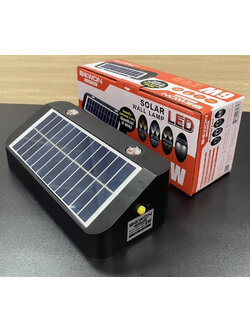 โคมผนังโซล่าเซลล์ 6W 4 in 1 เลือกปรับได้ 4 แบบ 2 แสง โหมดแสงเดย์ โหมดแสงวอร์ม โหมดแสงเดย์ส่องล่าง โหมดปรับแสงอัตโนมัติ (BEWON) BW-SW6W