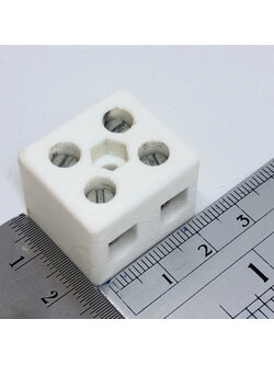 เต๋ากระเบื้อง / เต๋าเซรามิกปิดปลายสาย Terminal Block, Ceramic 5A,10A,25A // 2สาย