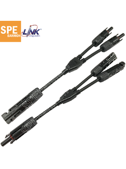 CB-1014 CB-1014 MC4 Y-Branch Cable w/Connector (Pair) 1500V, TUV Standard ยี่ห้อ LINK