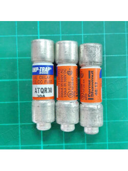 ฟิวส์ FUSE Time Delay/Class CC (Ferraz Shawmut, MERSEN) ATQR fuses, Volts: 600VAC (1/10-30A), 300VDC (3-2/10 – 30A), Amps: 1/10 to 30A