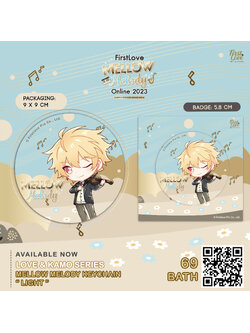 MELLOW MELODY BADGE LIGHT | เข็มกลัดพลาสติก