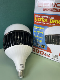 หลอด HIGH POWER ULTRA BRIGHT ขั้ว E27 แสงเดย์ LED (BEWON) BW-HP100W-ULTRA, BW-HP150W-ULTRA, BW-HP200W-ULTRA