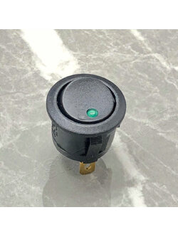 สวิทช์เปิดปิดมีไฟ จุด 3ขา กลม ไฟ 220VAC (KCDI)