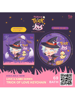 TRICK OR LOVE BADGE | เข็มกลัดพลาสติก