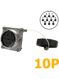 WS28-ZZF-10 ปลั๊กเหล็ก Metal Connector Aviation Plug Weipu Connector WS28 ปลั๊กเหล็ก 28มิล 28mm Metal Connector ปลั๊กเหล็ก Male Female Connectors Socket Aviation Plug คอนเนคเตอร์เหล็ก คอนเนคเตอร์ตัวผู้ตัวเมีย ขั้วไฟฟ้าเเบบเหล็ก