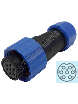 SP16-FWB-07 SP16 Connector ผู้ เมีย ต่อสาย ติดแท่น ขั้วต่อผู้เมียกันน้ำ Waterproof Connector Aviation Plug IP68 ขั้วต่อไฟกันน้ำ Male and Female Connector Water Proof ปลั๊กกันน้ำ คอนเนคเตอร์กันน้ำ ขั้วต่อกันน้ำ ขั้วต่อสายไฟกันน้ำ ปลั๊กผู้เมียกันน้ำ