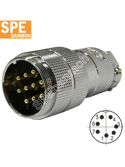 [ 1 ชิ้น ] GX30-PW-07 7P ผู้ต่อสาย