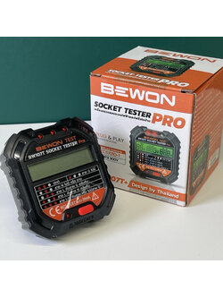 เครื่องตรวจสอบระบบไฟฟ้าและไฟรั่วในบ้าน ( SOCKET TESTER PRO ) (BEWON) รุ่น BW107T
