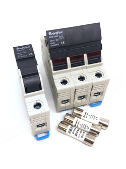 ฟิวส์กระบอก / ตลับใส่ฟิวส์ Cylinder Fuse UL Limited & Fuse Holder (BOGENFUSE) / รุ่น ฟิวส์กระบอก GL series (ขนาด 10x38, 14x51, 22x58), ตลับใส่ฟิวส์ รุ่น BFM series