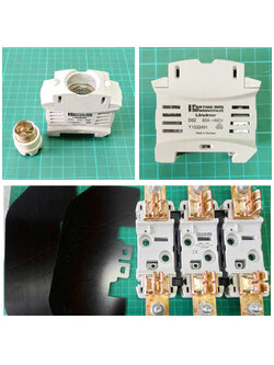 ฐานฟิวส์ใบมีด FUSE BASES FOR HRC FUSE-LINKS NH 690V / ฐานฟิวส์ประเภท D01 and D02 fuse bases (Ferraz Shawmut, MERSEN)