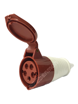 พาวเวอร์ปลั๊ก SF-225L 5 ขา 32A 380V (3P+E+N) พาวเวอร์ ปลั๊ก ปลั๊กเพาเวอร์ ต่อสายไฟ หัวปลั๊ก ตัวผู้ ตัวเมีย เพาเวอร์ปลั๊ก ปลั๊ก มีขนาด 3P 4P 5P 16A 32A 63A 3ขา 4ขา 5ขา L N GLine Nuetron Ground พาวเวอร์ปลั๊ก สำหรับงานภาคสนามงานอุตสาหกรรม ผู้ต่อสาย เมียต่อสา