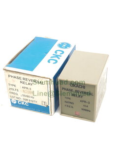 คุมเฟรส เฟสกลับรีเลย์ ตัวกันไฟตก PHASE REVERSAL RELAY (CIKACHI) APR-3 220V, APR-4 380V,
