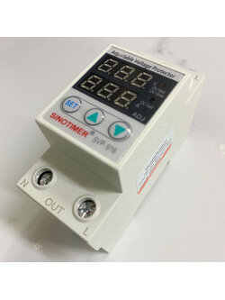 อุปกรณ์ป้องกันไฟตก ไฟเกิน ขนาด 40A VOLTAGE PROTECTOR (SINOTIMER) SVP-916