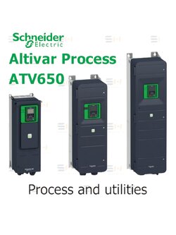 เครื่องควบคุมความเร็วมอเตอร์ Variable Speed Drive Altivar Process 650 (Schneider Electric) รุ่น ATV650 series