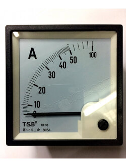 โวลท์มิเตอร์ แอมป์มิเตอร์ใช้กับ C.T. ไซเกิลมิเตอร์วัดความถี่ เพาเวอร์แฟคเตอร์ กิโลวัตต์มิเตอร์ใช้กับ C.T. PANEL METER (T&B) รุ่น TB-96 series