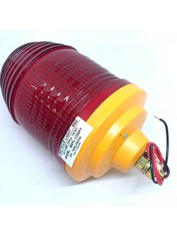 โคมไฟสัณญาณเตือนทางอากาศ หลอด LED หลอดไส้กันสะเทือน OBSTACLE LIGHT (BSE) BSFL-1220F7 (รุ่นไฟกระพริบอัตโนมัติ)