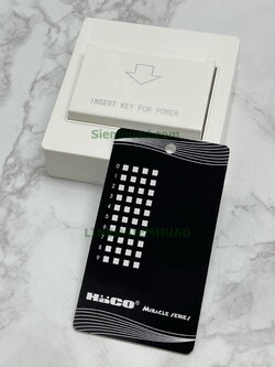 คีย์กาด Key Card สวิทช์ควบคุมด้วยแผ่นกุญแจ พร้อมหน้ากากลอย (HACO) M3N-K10