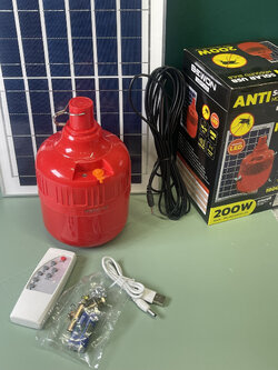 หลอดไฟไล่ยุง โซล่าเซลล์ ANTI-MOSQUITO SOLAR USB (BEWON) BW-MOS200W-USB (200W)