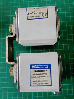 SEMICONDUCTOR PROTECTION FUSES Square-body Protistor size 2x72 and 2x73 aR, 550 to 1250VAC (IEC) (Ferraz Shawmut, MERSEN)