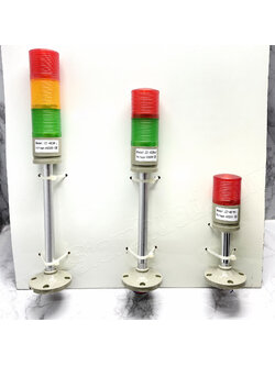 ไฟกระพริบยอดเสากันน้ำ แสง LED และ เสียง Multi-Level Warning Light with Buzzer and LED Light Alarm (Waterproof and Dustproof) ZZ-401W-J, ZZ-402W-J, ZZ-403W-J,