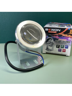 โคมไฟใต้น้ำ (โคมเงิน) HIGH POWER LED COLORS LED 10W DC 12V (BEWON) รุ่น แสงวอร์ม, รุ่น RGB