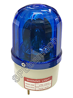 LTE-1101-04 ไฟหมุน Rotary light 4" ไฟหมุน Rotate 12V สีน้ำเงิน blue หลอดสัญญาณไฟฉุกเฉิน หลอดไฟกระพริบเตือน หลอดไฟหมุนเตือน ไฟโชว์ BIMER ไฟสัญญาเตือน ทาวเวอร์ไลท์ Tower Light LTE-1101-04