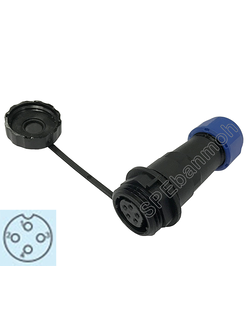 SP16-FW-04 SP16 Connector ผู้ เมีย ต่อสาย ติดแท่น ขั้วต่อผู้เมียกันน้ำ Waterproof Connector Aviation Plug IP68 ขั้วต่อไฟกันน้ำ Male and Female Connector Water Proof ปลั๊กกันน้ำ คอนเนคเตอร์กันน้ำ ขั้วต่อกันน้ำ ขั้วต่อสายไฟกันน้ำ ปลั๊กผู้เมียกันน้ำ