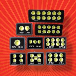 ไฟสนามบอล floodlight 50W 100w 200w 300w COB 220v งานดีมีคุณภาพ