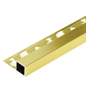 คิ้วอลูมิเนียมเหลี่ยม DP14 มิล ยาว 2 เมตร สีทอง