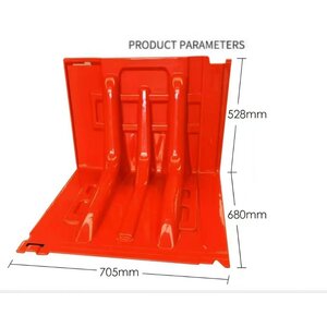 กำแพงกั้นน้ำ ขนาด 70.5*68*52.80ซม. สีแดง