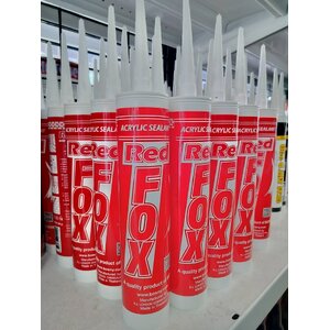อะครีลิค ซิลิโคน (แด็ป) RED FOX Acrylic Sealant สีดำ