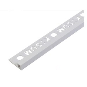 คิ้วพีวีซีแบบเหลี่ยม KP2-132002 1.3 ซม. ยาว 2.0 เมตร สีขาว