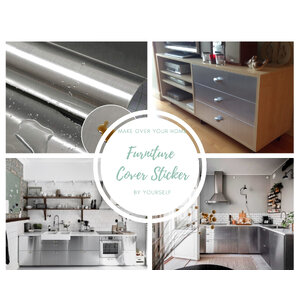 สติ๊กเกอร์อลูมิเนียมติดครัว หน้ากว้าง 122cm