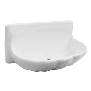 ที่ใส่สบู่รูปเปลือกหอย ขนาด 3"x6" รุ่น 436 สีขาว CORAL