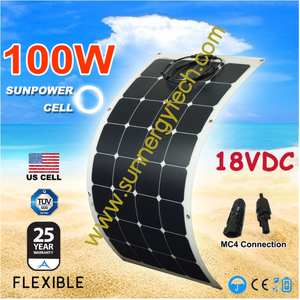 แผงโซล่าเซลล์แบบยืดหยุ่น flexible solar panel