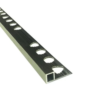 คิ้วอลูมิเนียม เกเตอร์ มุมเหลี่ยม ขนาด 12 มม.*2100 มม.สีชาปัตลาย