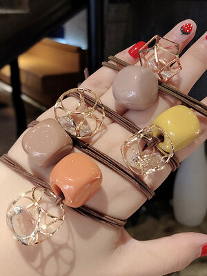 RUB-005 ยางรัดผมแฟชั่นสไตล์เกาหลี (มี 5 สีให้เลือก)