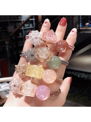 RUB-006 ยางรัดผมแฟชั่นสไตล์เกาหลี (มี 4 สีให้เลือก)