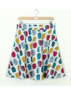 SK-316 กระโปรงแฟชั่น&ทำงาน ทรงย้วย ผ้าคอตต้อนญี่ปุ่นพิมพ์ลายกราฟฟิกหลากสี