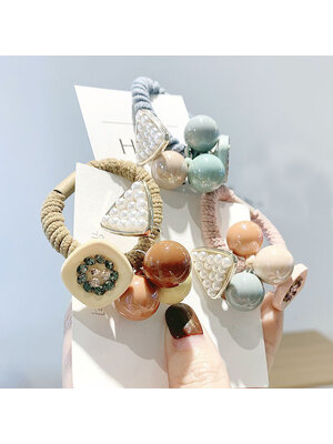 RUB-008 ยางรัดผมแฟชั่นสไตล์เกาหลี (มี 4 สีให้เลือก)