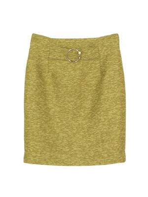 SK-460 กระโปรงทรงดินสอ ผ้า CHANEL JAPAN สีเขียว