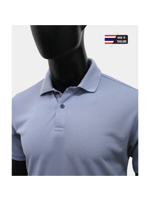 โปโล ผ้าสายฝนไมโคร สีเทา ใส่สบาย ระบายเหงื่อได้ดี