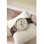 CASIO รุ่น MTP-E320L-5EVDF หน้าปัดขาวครีม สายหนังเเท้ สีน้ำตาล สินค้าของเเท้ รับประกันศูนย์ CMG