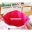กระเป๋าลังโคม LANCOME bag กระเป๋าหิ้ว (shopping bag) ขนาดกลาง สีขาวด้านข้างสีชมพู ภายในสีชมพู หูหิ้วผูกด้วยริบบิ้นพร้อมโลโก้ลังโคม ขนาด 19x12x6 นิ้ว